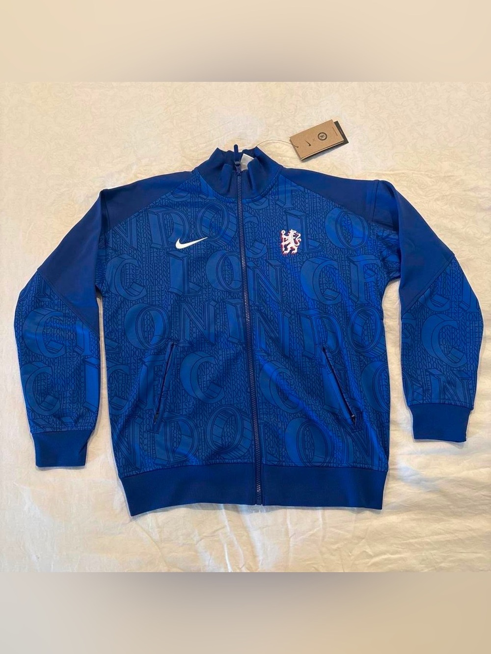 Nike Kids XL Chelsea FC Royal Blue Full-Zip Pre-game Warm-up Jacket (WITH TAGS)